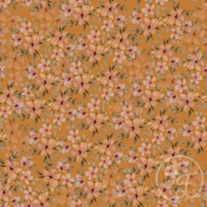 Aquarell Flowers Brown